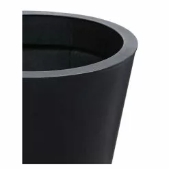 H39.5cm Zinc Galvanised Black Cone Planter - By Primrose™ -Perennial Plants Sales Store PP0009M add image 4 585e