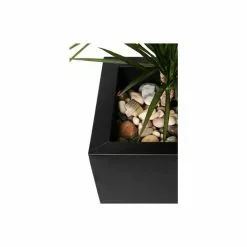 100cm Zinc Galvanised Black Tapered Cube Planter - By Primrose™ -Perennial Plants Sales Store PP0068X add image 2 a6b9