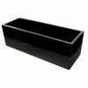80cm Gloss Fibreglass Trough Planter In Black - By Primrose™ -Perennial Plants Sales Store PP0402S rollover image 68fe