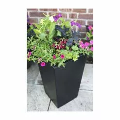 90cm X 40cm Tall Flared Square Fibreglass Planter In Matt Black - By Primrose™ -Perennial Plants Sales Store PP0405M add image 2 a84c