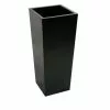 120cm X 43cm Tall Flared Square Fibreglass Planter In Matt Black - By Primrose™ -Perennial Plants Sales Store PP0405XL rollover image 2349