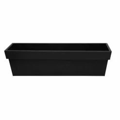 40cm Zinc Edge Black Trough Planters - By Primrose™ -Perennial Plants Sales Store PP0440S add image 2 4e59