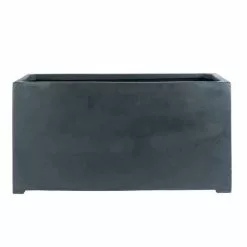 80cm Polystone Small Black Trough Planter -Perennial Plants Sales Store PP0472S add image 2 0502