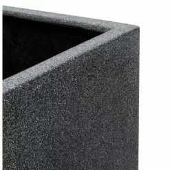 80cm Poly-Terrazzo Small Black Trough Planter -Perennial Plants Sales Store PP0474S add image 1 b709