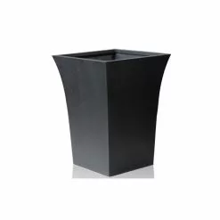H55cm Black Square Flared Planter - By Primrose™