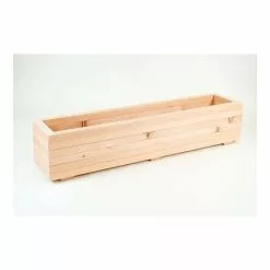 1.4m Larch Timber Extra Large Trough Planter
