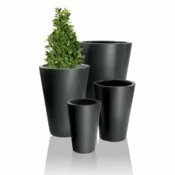 54cm Black Calgary Polystone Tall Planter -Perennial Plants Sales Store PP2354M add image 2 7a5f