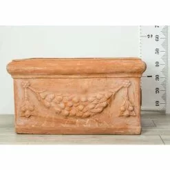 W80cm Large Terracotta Trough With Detail -Perennial Plants Sales Store PP3978 add image 5 1619