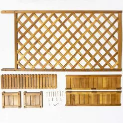 180cm Trough With Trellis Hardwood Planter 10 180cm Trough With Trellis Hardwood Planter -Perennial Plants Sales Store PP40790 add image 3 f427