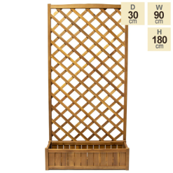 180cm Trough With Trellis Hardwood Planter 11 180cm Trough With Trellis Hardwood Planter -Perennial Plants Sales Store PP40790 main image f222