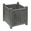 48.5cm Alderley Grey Square Hardwood Planter Planter By Rowlinson® -Perennial Plants Sales Store PP6085 main image bfb5