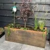 100cm Weathering Steel Trough Planter Box By Straightcurve -Perennial Plants Sales Store PP6123 x 2 fcef