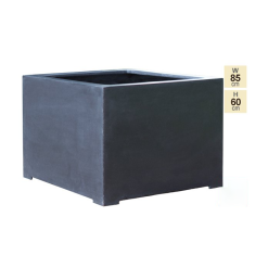 85cm Titanic Black Polystone Cube Planter -Perennial Plants Sales Store PP7758 main image e817