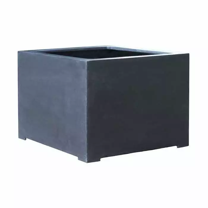 70cm Titanic Black Polystone Cube Planter 11 70cm Titanic Black Polystone Cube Planter - Image 9