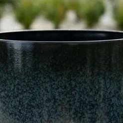 53cm Tall Round Planter In Dark Green -Perennial Plants Sales Store PP80BLKL PP80BLKM 3 b158