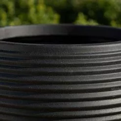 54cm Round Planter Pot In Black -Perennial Plants Sales Store PP82BLKL 3 bd6c