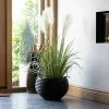 41cm Round Planter Pot In Black