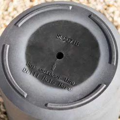 35cm Cylinder Planter In Grey -Perennial Plants Sales Store PP83GRYS bottom 17b3