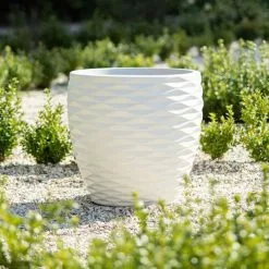 43cm Round Bilbao Planter In Ivory -Perennial Plants Sales Store PP84WHTM 3 ab8f