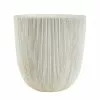 45cm Round Ridged Planter In White -Perennial Plants Sales Store PP86WHTM 1PP86WHTS 1883