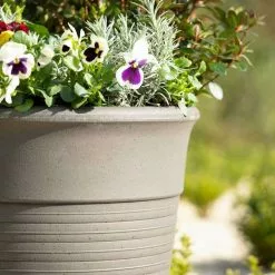 49cm Tall Round Planter In Grey -Perennial Plants Sales Store PP88GRYL PP88GRYM 1 ad4f