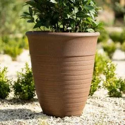 49cm Tall Round Planter In Rust -Perennial Plants Sales Store PP88RSTL PP88RSTM 1 2a92
