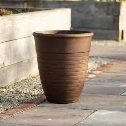 49cm Tall Round Planter In Rust -Perennial Plants Sales Store PP88RSTM 3 9fb5